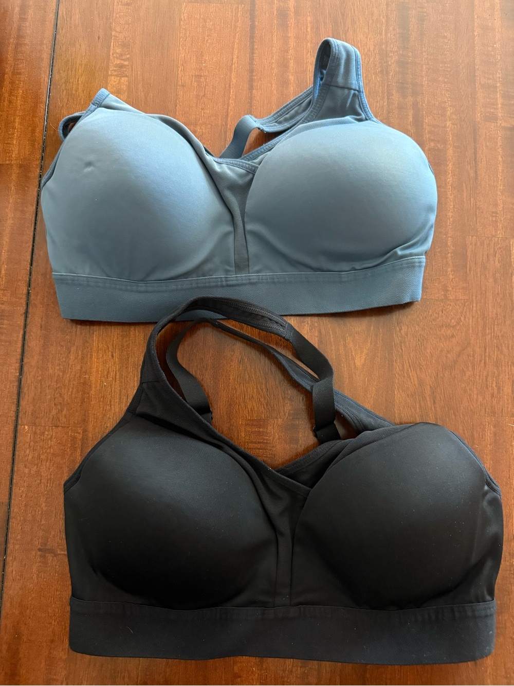 Champion Padded Sports Bras - Black & Slate Blue